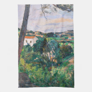 Paño De Cocina Paul Cezanne - Árbol de pinos en Estaque