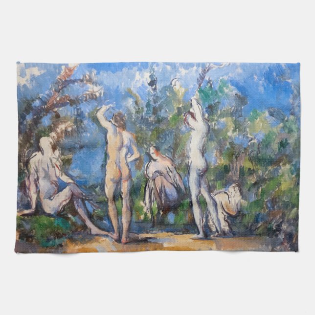 Paño De Cocina Paul Cezanne - Cinco Bathers (Horizontal)