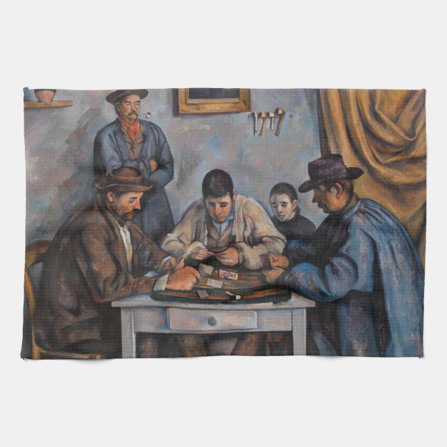 Paño De Cocina Paul Cezanne - Los jugadores de cartas (Horizontal)