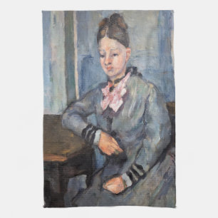 Paño De Cocina Paul Cezanne - Madame Cezanne Apoyada en una Mesa