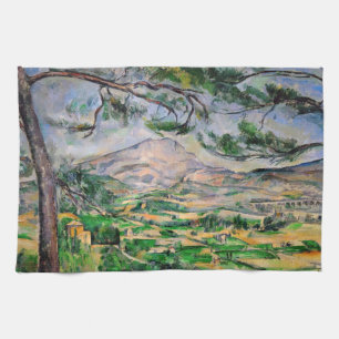 Paño De Cocina Paul Cezanne - Mont Sainte-Victoire y Pino Grande
