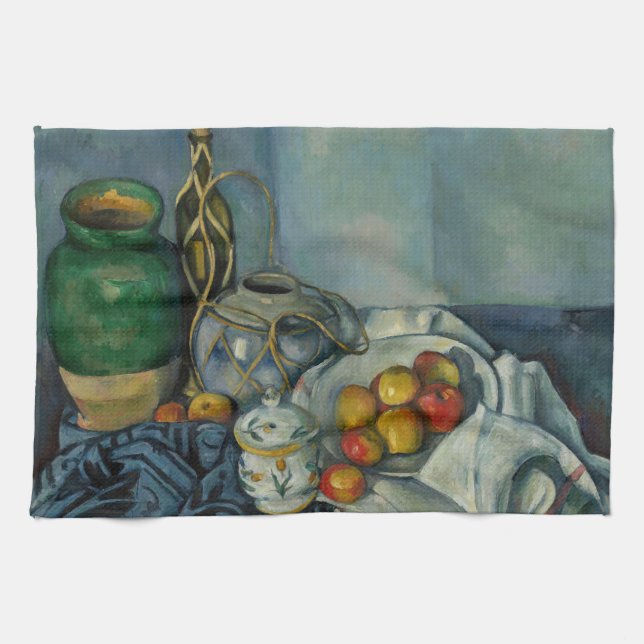 Paño De Cocina Paul Cezanne - Todavía la vida con manzanas (Horizontal)