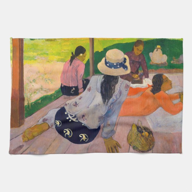 Paño De Cocina Paul Gauguin - La siesta (Horizontal)