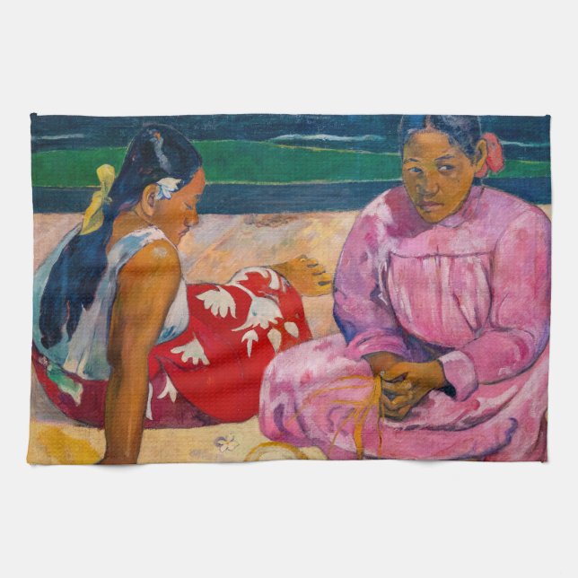 Paño De Cocina Paul Gauguin - Mujeres tahitianas en la playa (Horizontal)