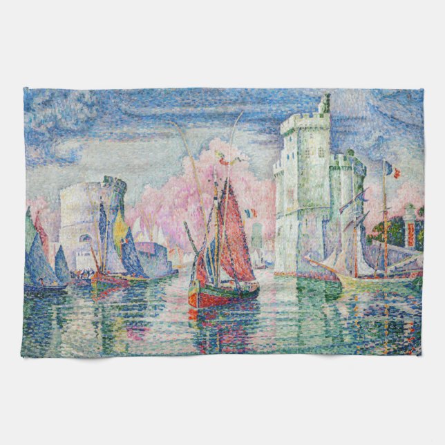Paño De Cocina Paul Signac - Entrada al puerto de La Rochelle (Horizontal)