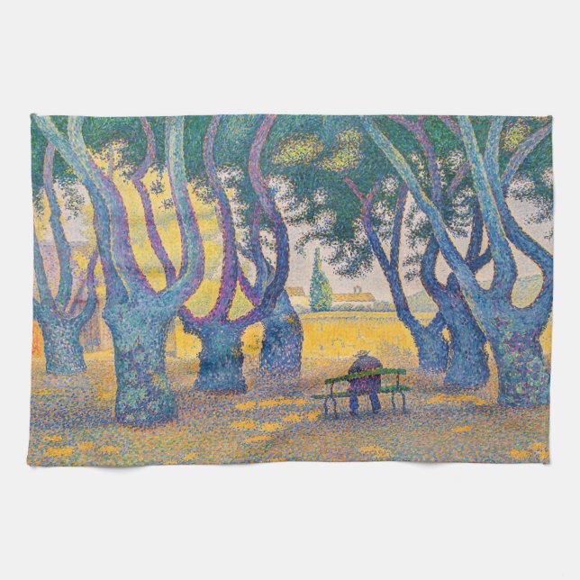 Paño De Cocina Paul Signac - Place des Lices, Saint-Tropez (Horizontal)