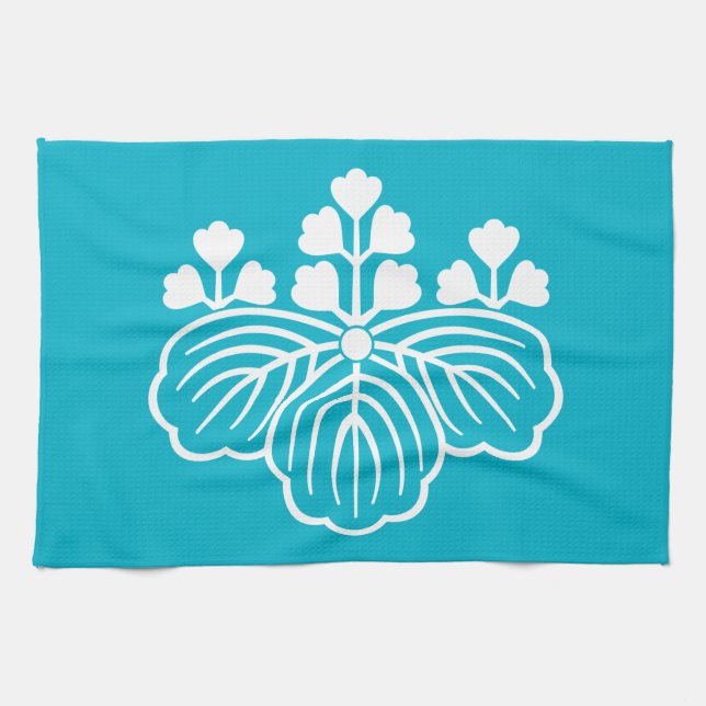Paño De Cocina Paulownia sombreada con flores 5&3 (Horizontal)