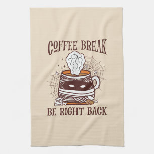 Paño De Cocina Pausa de café - Tema de Halloween