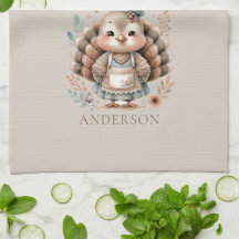 Pavo Floral Chic Personalizado