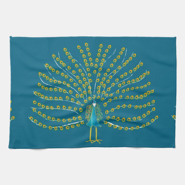 Paño De Cocina Pavo real (Horizontal)