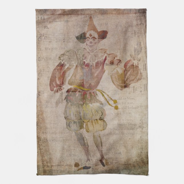 Paño De Cocina Payaso en el espejo (Vertical)