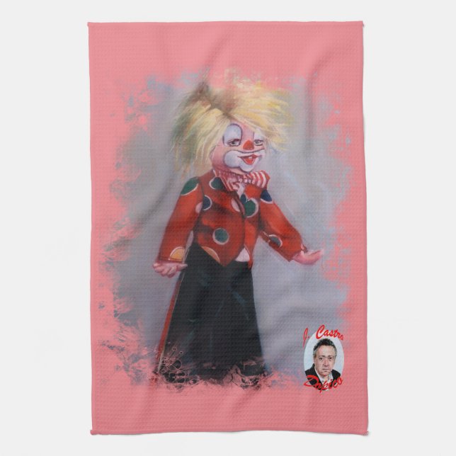 Paño De Cocina Payaso/Pallaso/Clown (Vertical)