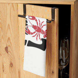 Paño De Cocina Peace Love and Crawfish Cajun 