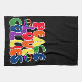 Paño De Cocina Peace Love Collies