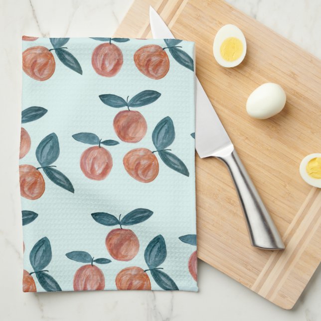 Paño De Cocina Peach Painting Sweet as a Peach (Doblado Cuarto)