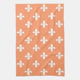 Paño De Cocina Peach Southern Cottage Fleur de Lys