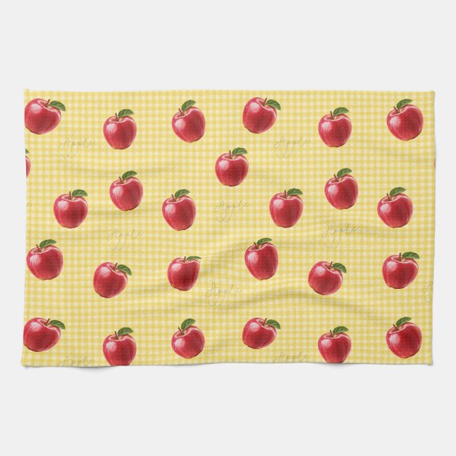 Paño De Cocina Peachify Manzanas Gingham (Horizontal)