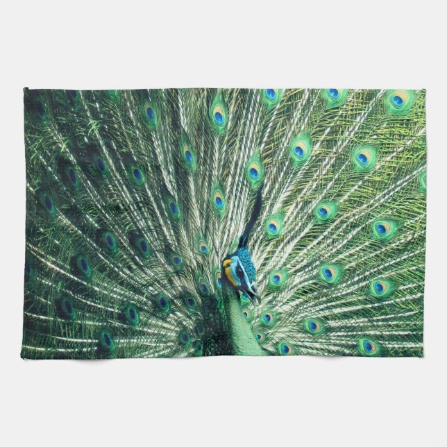 Paño De Cocina Peacock Strut (Horizontal)