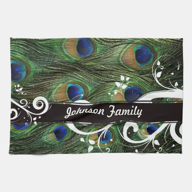 Paño De Cocina Peacock Swirl (Horizontal)