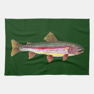 Paño De Cocina Peces de trucha arco iris
