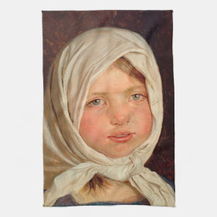 Paño De Cocina Peder Severin Kroyer - Niña pequeña de Hornbaek