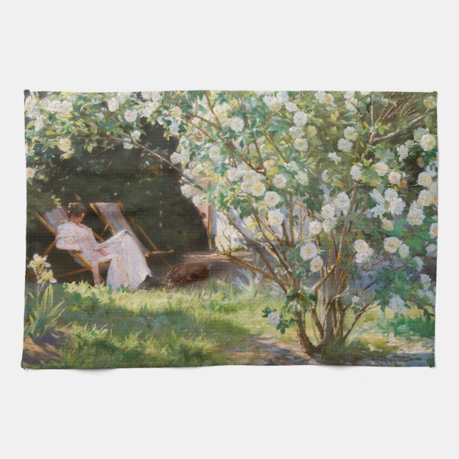 Paño De Cocina Peder Severin Kroyer - Rosas (Horizontal)