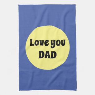 Paño De Cocina Pegatina de la plaza del gran punto amarillo