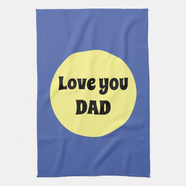 Paño De Cocina Pegatina de la plaza del gran punto amarillo (Vertical)