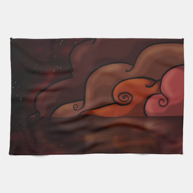 Paño De Cocina Peligro rojo (Horizontal)