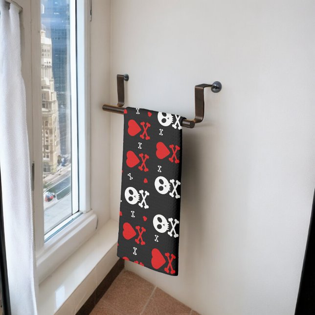 Paño De Cocina Peligro Scary Skulls (Kitchen Towel)