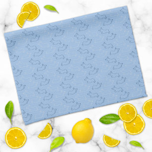 Paño De Cocina Pembroke Welsh Corgi Cute Pattern Blue