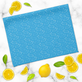 Paño De Cocina Pembroke Welsh Corgi Cute Pattern Verde azulado