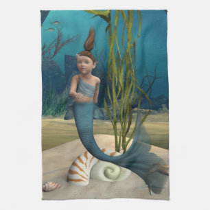 Paño De Cocina Pequeña sirena