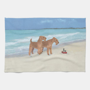 Paño De Cocina Pequeño bote de remolinos