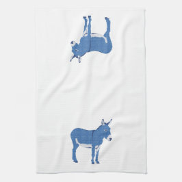 Paño De Cocina Pequeño burro de Eddie no realmente azul