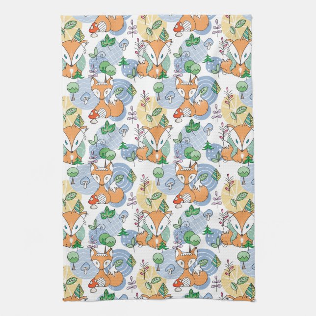 Paño De Cocina Pequeño modelo lindo del Fox (Vertical)