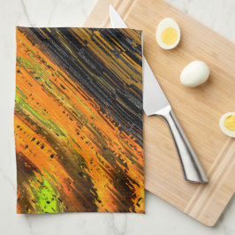 Paño De Cocina Pequeño mosaico amarillento y deformado