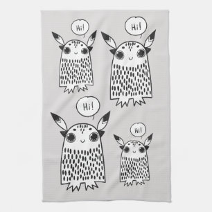 Paño De Cocina Pequeño personalizado monstruo