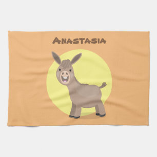 Paño De Cocina Pequeño y feliz ilustracion de personalizado de bu