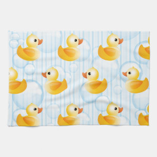 Paño De Cocina Pequeños patos amarillos