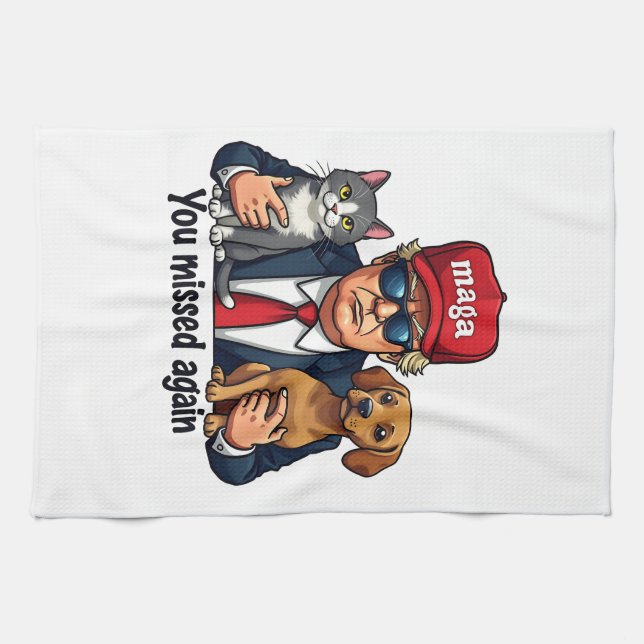 Paño De Cocina Perdiste de nuevo salvar a los Mascotas de las ele (Horizontal)