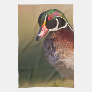 Paño De Cocina Perfil de un pato maderero