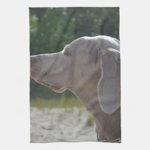 Paño De Cocina Perfil dulce del perro de Weimaraner