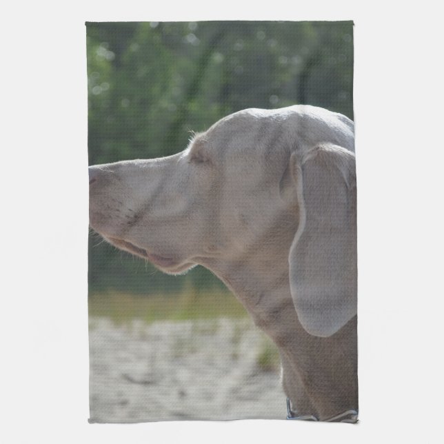 Paño De Cocina Perfil dulce del perro de Weimaraner (Vertical)