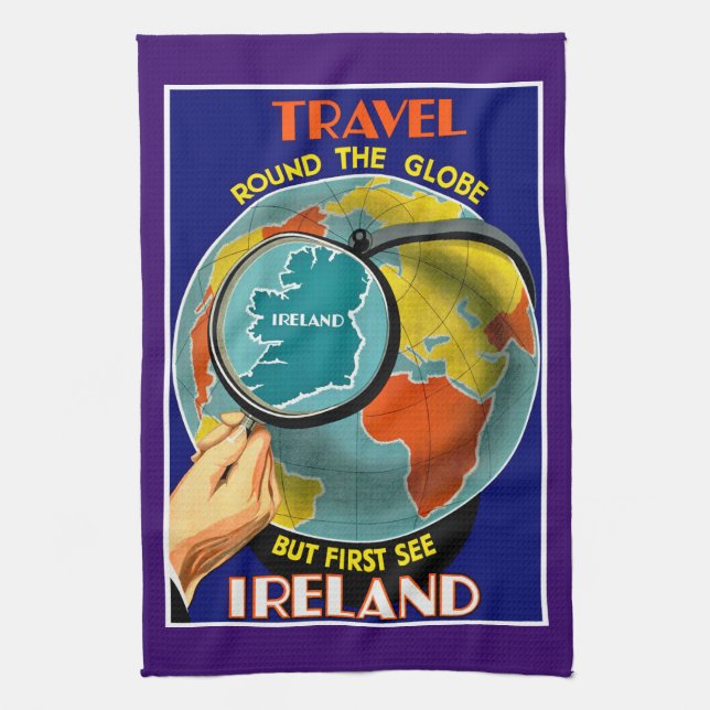 Paño De Cocina ¡Pero Primero, Irlanda! (Vertical)