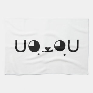 Paño De Cocina Perro cachorro kawaii japonés emoticono komoji