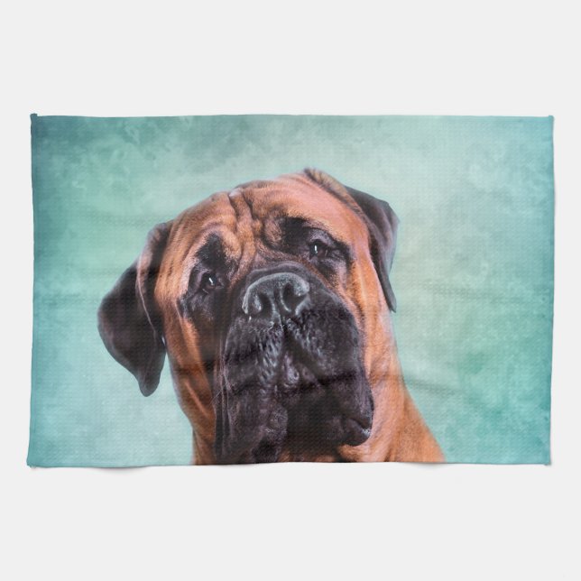 Paño De Cocina Perro de Bullmastiff (Horizontal)