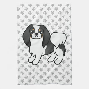 Paño De Cocina Perro de dibujos animados japonés tricolor Chin &