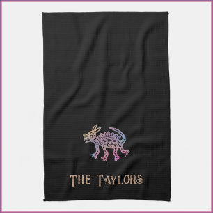 Paño De Cocina Perro de diseño azteca de Guay