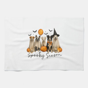 Paño De Cocina Perro de Halloween de la Temporada Espeluznante
